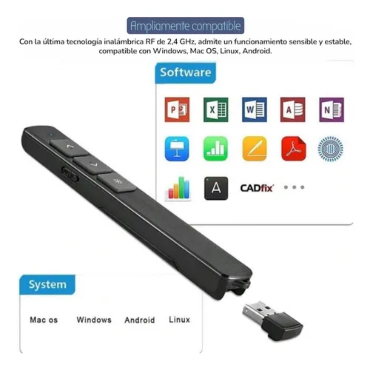 Apuntador Para Presentaciones Láser